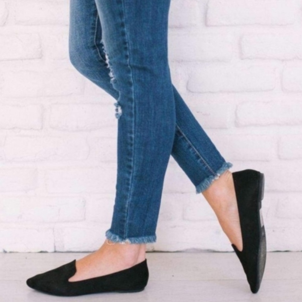Black Suede flats